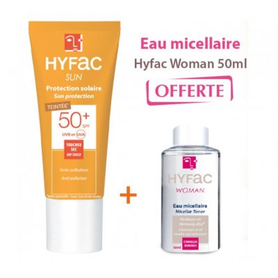 hyfac-sun-protection-solaire-teintee-spf50-40ml-eau-micellaire-micellar-toner-50ml-offerte